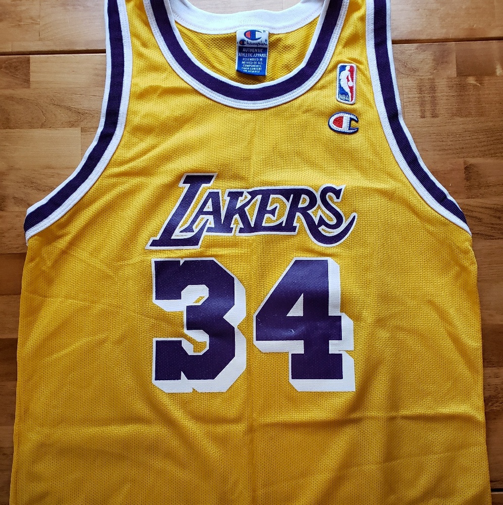 Laker's Champion Shaq #34 Jersey
